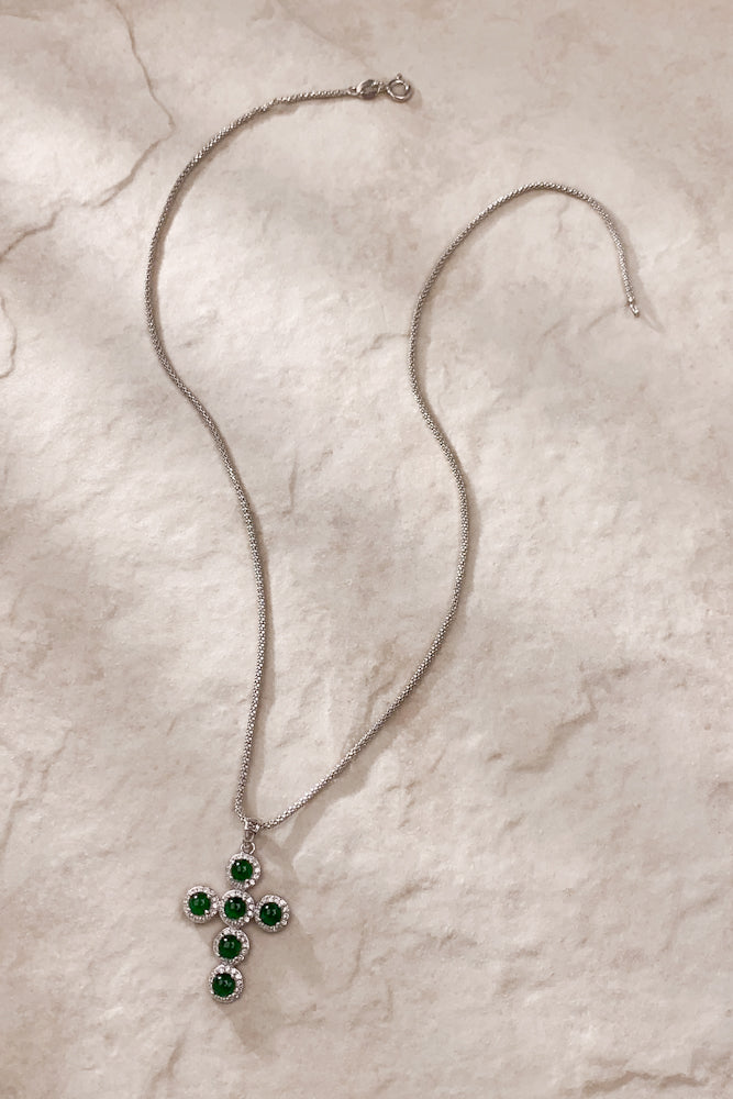 Cross Jadeite Necklace