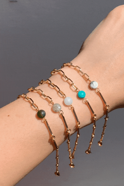 Lyra Gemstone Bracelet