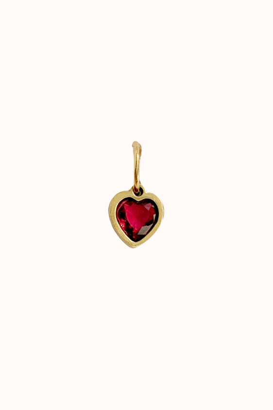 Cubic Heart Charm