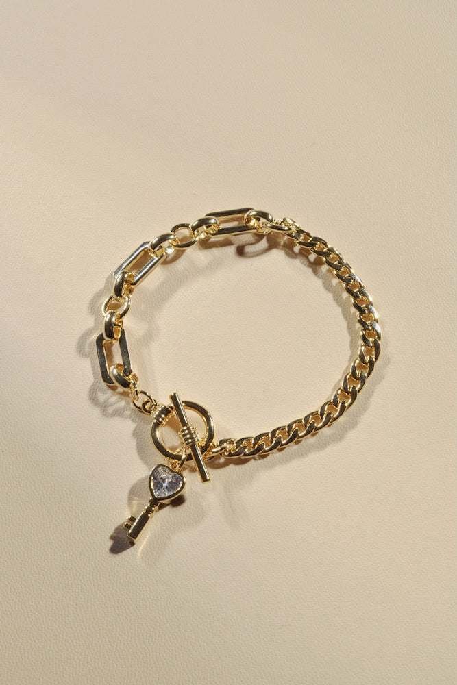 Key Of Love Chain Bracelet