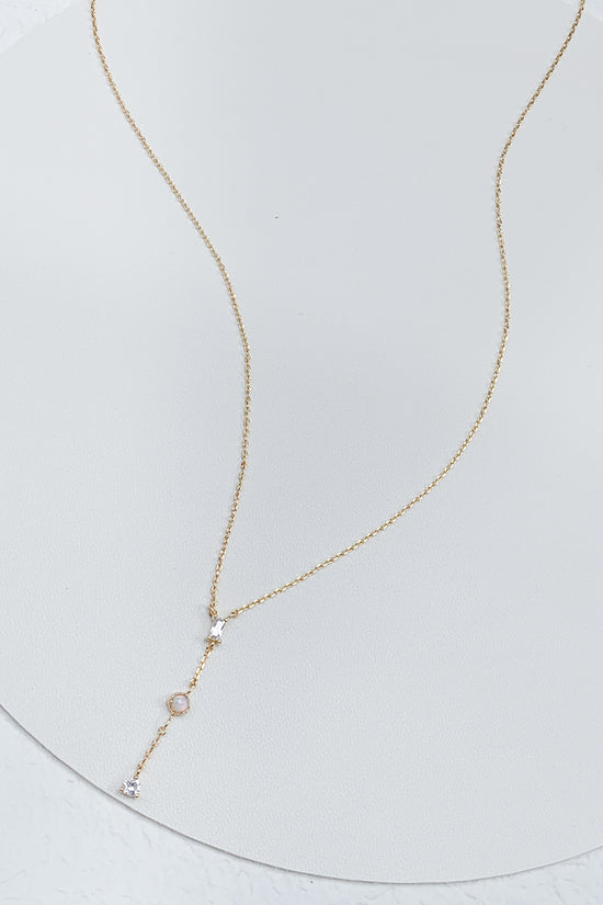 Load image into Gallery viewer, Opal Lariat Necklace

