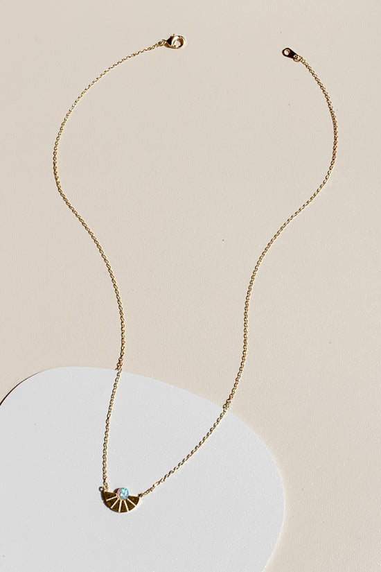 Load image into Gallery viewer, Daria Opal Chain Necklace
