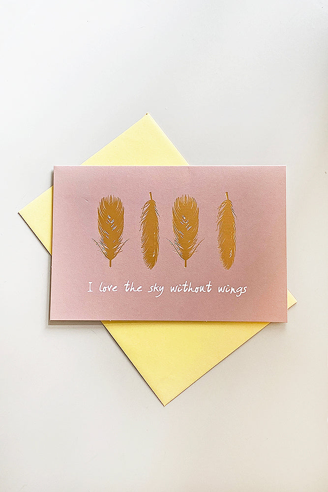 Feather Greeting Card