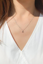 Lynn Initial Necklace In Silver
