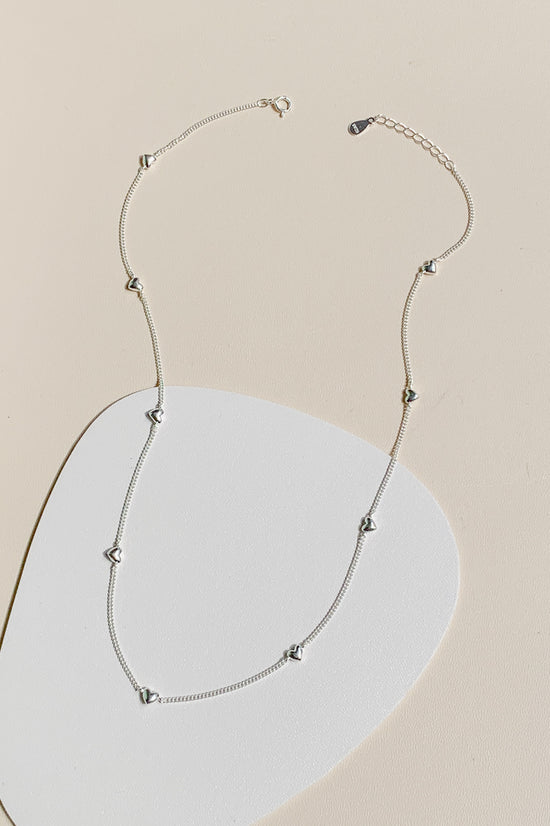 Amour Heart Chain Necklace (925 Silver)
