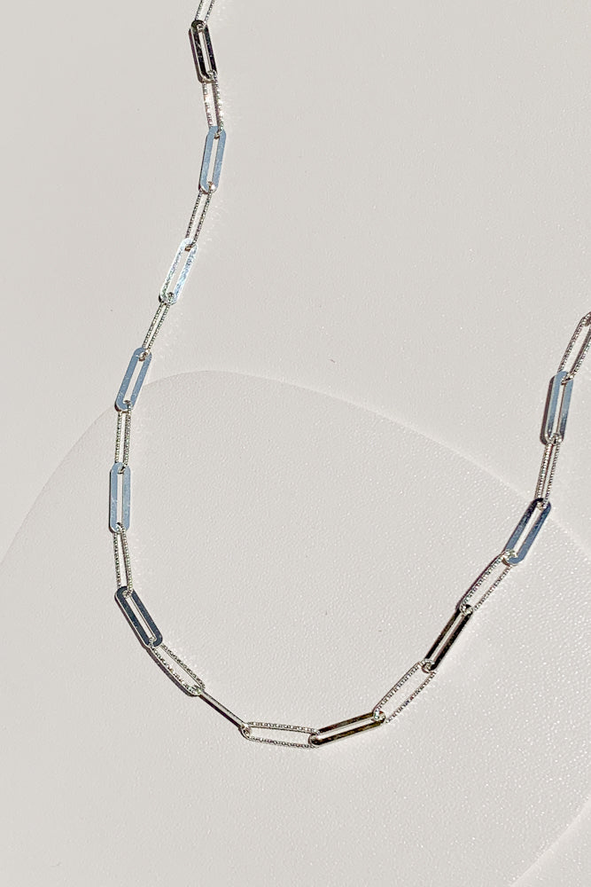 Veda Linked Chain Necklace (925 Silver)