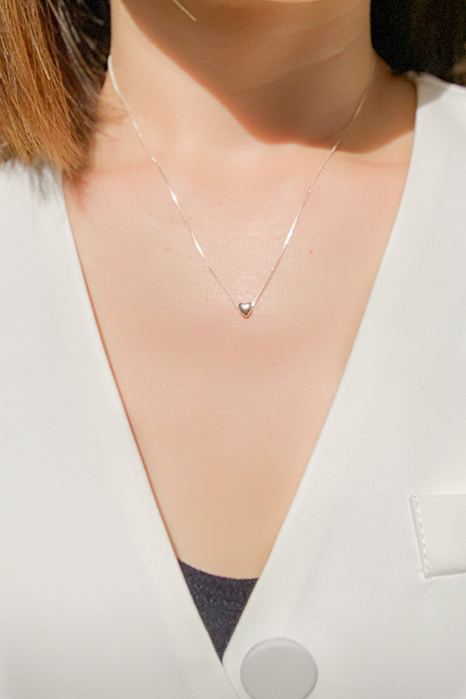 Milena Heart Necklace (925 Silver)