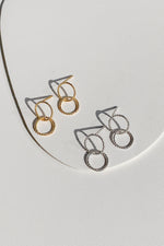 Double Circle Earrings (925 Silver)