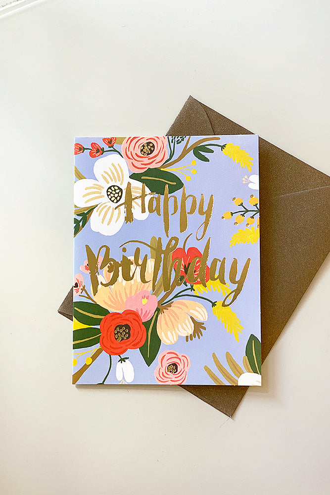 Happy Birthday Floral Greeting Card – Ssfw