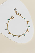 Joiya Gemstone Chain Bracelet