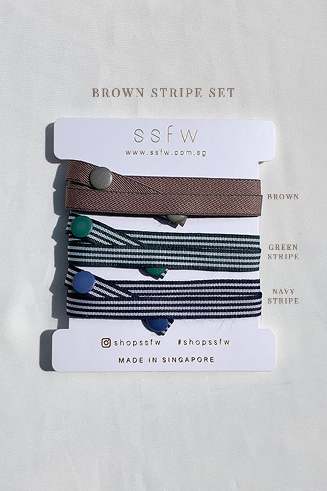 Your Daily Mask Strap - Stripe Edition (Set of 3)